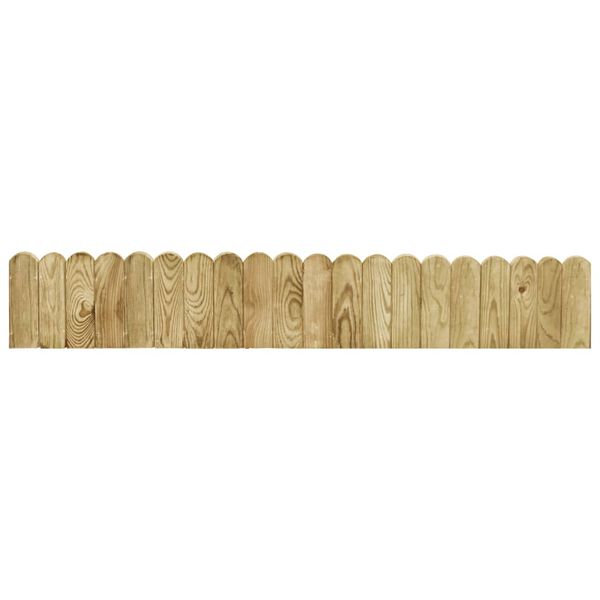 vidaXL Border Roll Green 120 cm Impregnated Pinewood