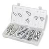 30 pcs Carabiner/D-shackle/Wire Rope Clip Assortment Kit