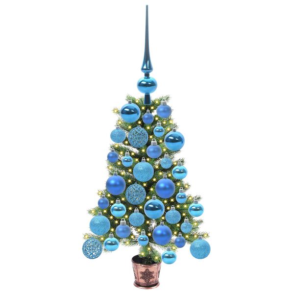 vidaXL Christmas Tree with 150 LEDs with Stand Green 65 cm PE