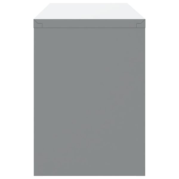 vidaXL Work Cabinet with Drawer with Lock 10 pcs Red 200 x 55 x 200 cm