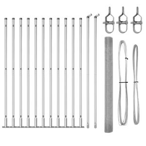 vidaXL Fence Post Silver