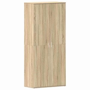 vidaXL Shoe Cabinet 80 x 39 x 178 cm Engineered Wood Sonoma Oak
