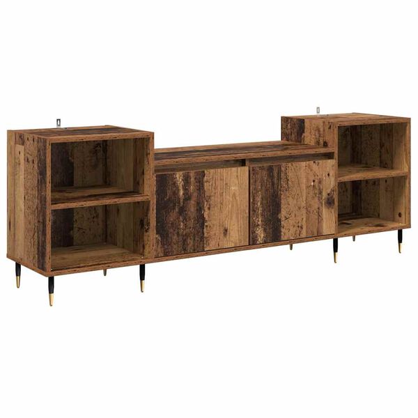 vidaXL TV Cabinet Old Wood 160 x 35 x 55 cm Engineered Wood