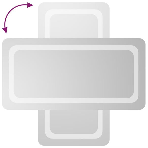 vidaXL LED Bathroom Mirror 40x80 cm