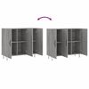 vidaXL Sideboard Grey Sonoma 90x34x80 cm Engineered Wood