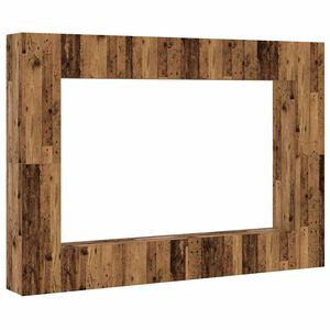 vidaXL 8 Piece Wall-mounted TV Cabinet Set Old Wood Engineered Wood
