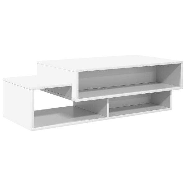 vidaXL Coffee Table White 105 x 50 x 32.5 cm Engineered Wood