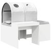 vidaXL Bed with Tunnel 4 pcs Artisian Oak and White Engineered Wood