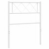 vidaXL Metal Replace Headboard White 75 cm