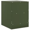 vidaXL Bedside Cabinet Olive Green 34.5x39x44 cm Steel