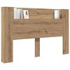 vidaXL Headboard Artisan Oak 160 x 17 x 104.5 cm Engineered Wood