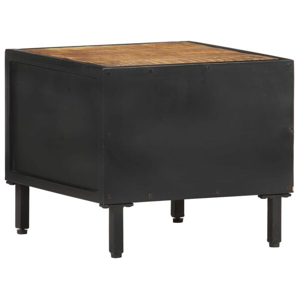 vidaXL Bedside Cabinet 40x40x35 cm Rough Mango Wood