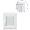 vidaXL Basement Window Internal Colour White RISOR 45x 50 cm