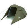 vidaXL Camping Tent Tunnel 3-Person Olive Green Waterproof
