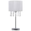 vidaXL Desk Lamp White Round E27