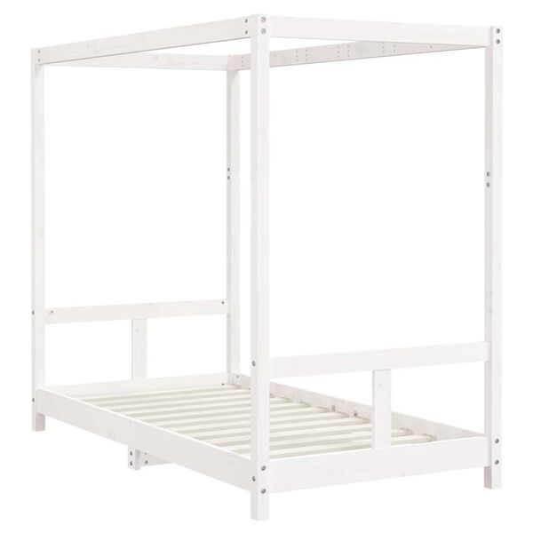vidaXL Kids Bed Frame White 80x160 cm Solid Wood Pine