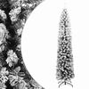 vidaXL Slim Artificial Christmas Tree with Flocked Snow Green 180 cm