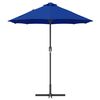 vidaXL Garden Parasol Azurblau 370 x 197 x 239 cm