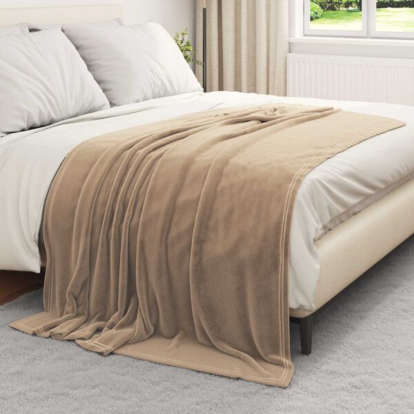 vidaXL Throw Blankets 6 pcs Camel 150 x 200 cm Fleece