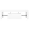 vidaXL TV Cabinet with LED Lights White 120x35x40 cm
