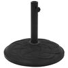 vidaXL Parasol Base Black Concrete Round 15 kg