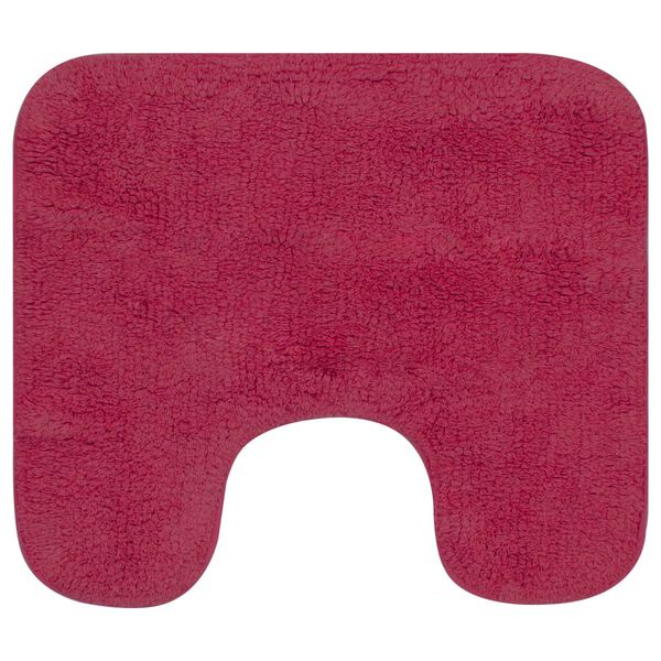 vidaXL Bathroom Mat Set 2 Pieces Fabric Fuchsia
