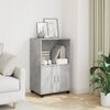 vidaXL Rolling&nbsp;Cabinet Concrete Grey 55x40x91 cm Engineered Wood
