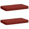 vidaXL 2-Piece Bench Cushions VUGHT 2 pcs 100% Polyester Red