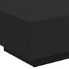 vidaXL Coffee Table with LED Lights Black 55x55x31 cm