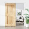 vidaXL Sliding Door with Hardware Set 100x210 cm Solid Wood Pine