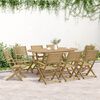 vidaXL Folding Garden Chairs 6 pcs 54.5x61.5x86.5 cm Solid Wood Acacia