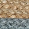 vidaXL Handmade Rug Jute with Olive Green Border 90 cm