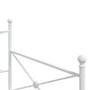 vidaXL Day Bed without Mattress White 100x190 cm Steel