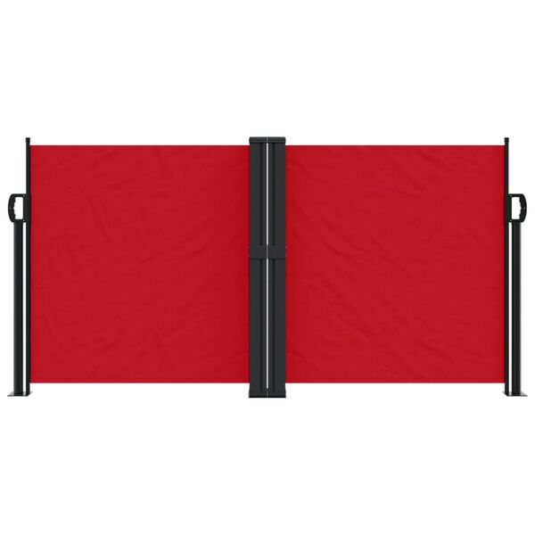 vidaXL Retractable Side Awning Red 120x1000 cm