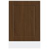 vidaXL Dishwasher Panel Porto Brown Oak 45x1,5x67 cm Engineered Wood