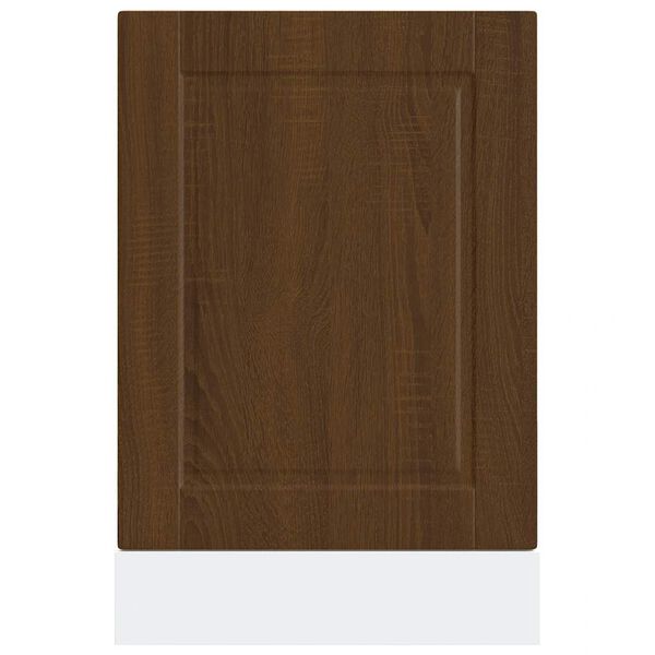 vidaXL Dishwasher Panel Porto Brown Oak 45x1,5x67 cm Engineered Wood