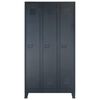 vidaXL Locker Cabinet Metal Industrial Style 90x45x180 cm