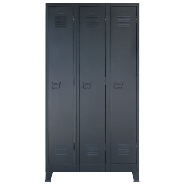 vidaXL Locker Cabinet Metal Industrial Style 90x45x180 cm