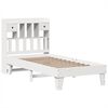 vidaXL Bed Frame without Mattress White 75x190 cm Small Single Solid Wood Pine