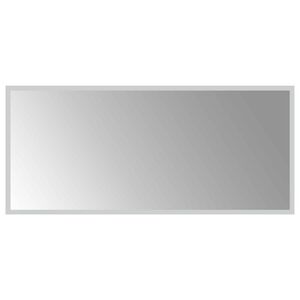 vidaXL LED Bathroom Mirror Transparent 90 x 40 cm Tempered Glass