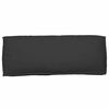 vidaXL Pallet Cushion for Backrest with Pillow Black 120 x 40 x 12 cm