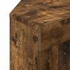 vidaXL Corner LED TV Cabinet Smoked Oak 100x40x68cm Engineered Wood