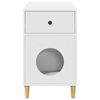 vidaXL Cat House White 72 x 42.5 x 70 cm Engineered Wood