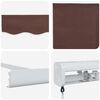 vidaXL Manual Retractable Awning Brown 500x300 cm