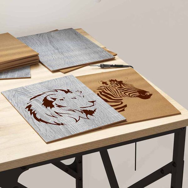 vidaXL Decor Panels 12 pcs Grey sonoma 21 x 30 x 0.3 cm