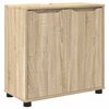 vidaXL Bathroom Basin Cabinet with Shelf Sonoma Oak 60 x 30 x 60 cm