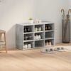 vidaXL Shoe Cabinet Concrete grey 77.5 x 30 x 51 cm Engineered Wood