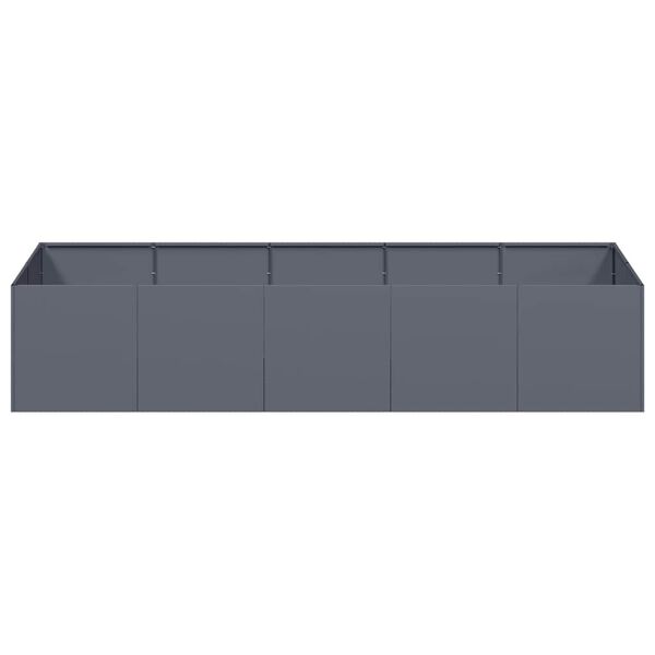 vidaXL Planter Anthracite 200x80x40 cm Steel
