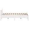 vidaXL Bed Frame without Mattress White 140x190 cm Solid Wood Pine
