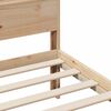vidaXL Bed Frame with Headboard Brown 90 x 200 cm Engineered Wood